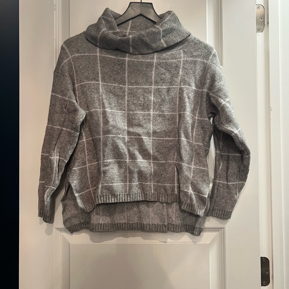 Gray Turtleneck Sweater